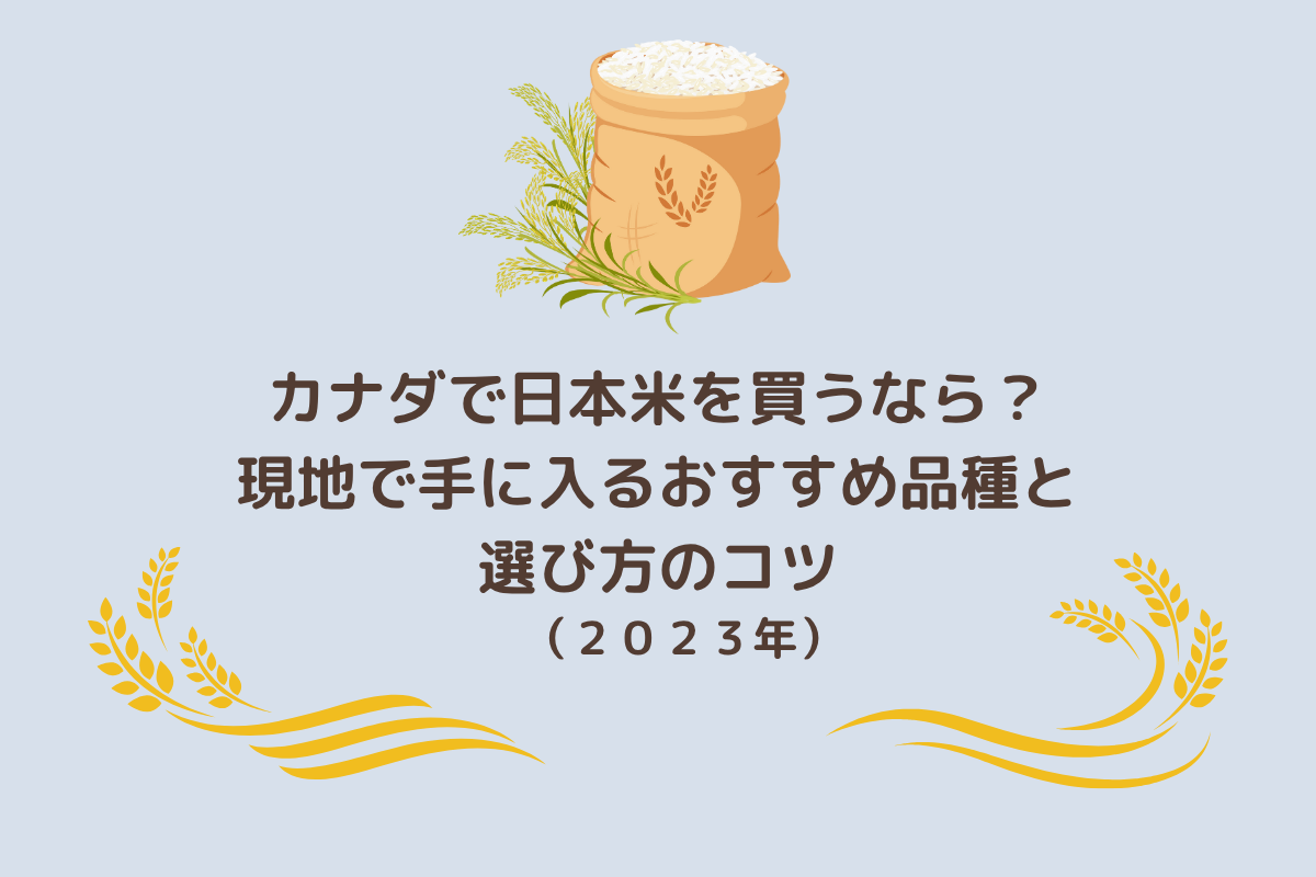 カナダの米の選び方アイキャッチ画像