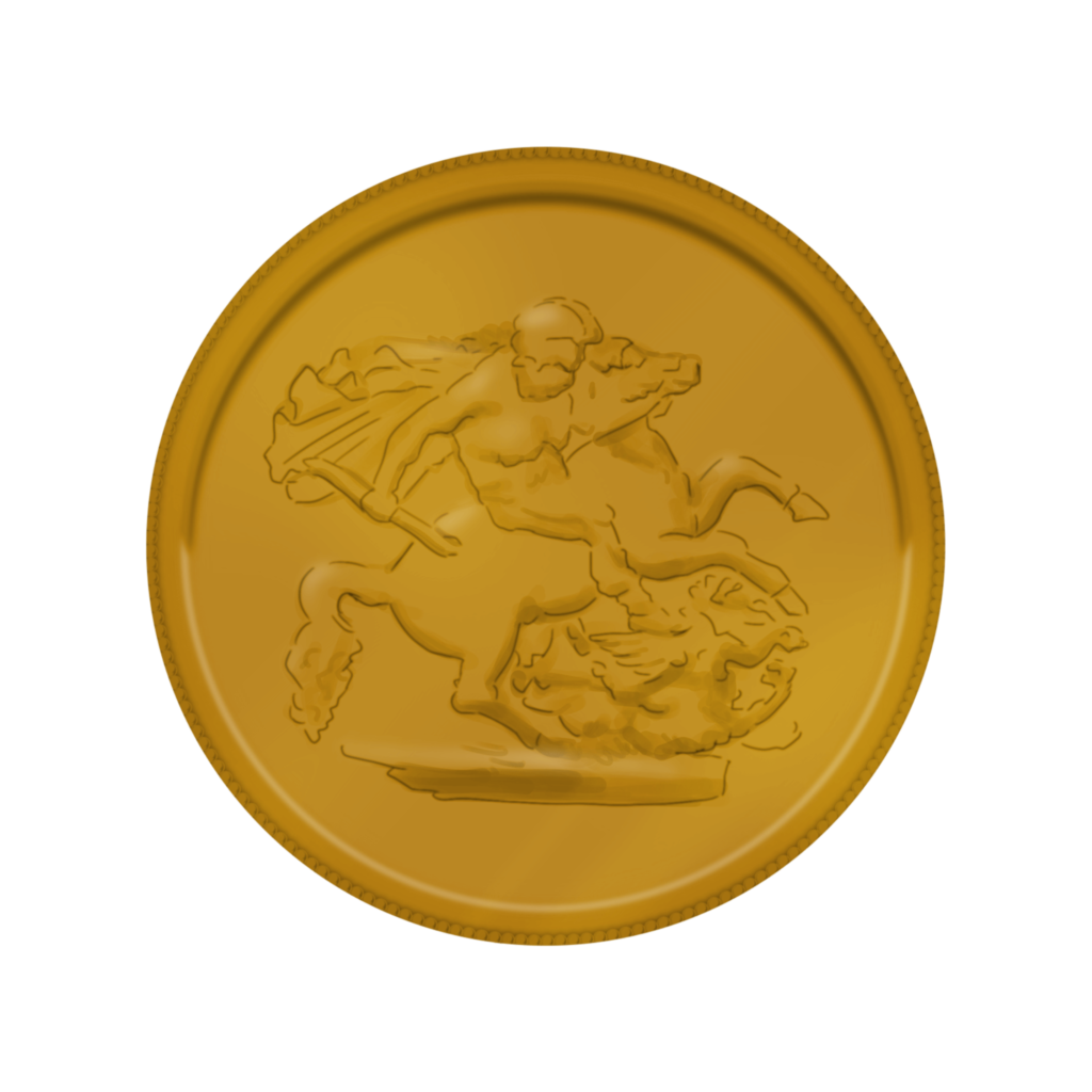 セントジョージと竜を描いたソブリン金貨