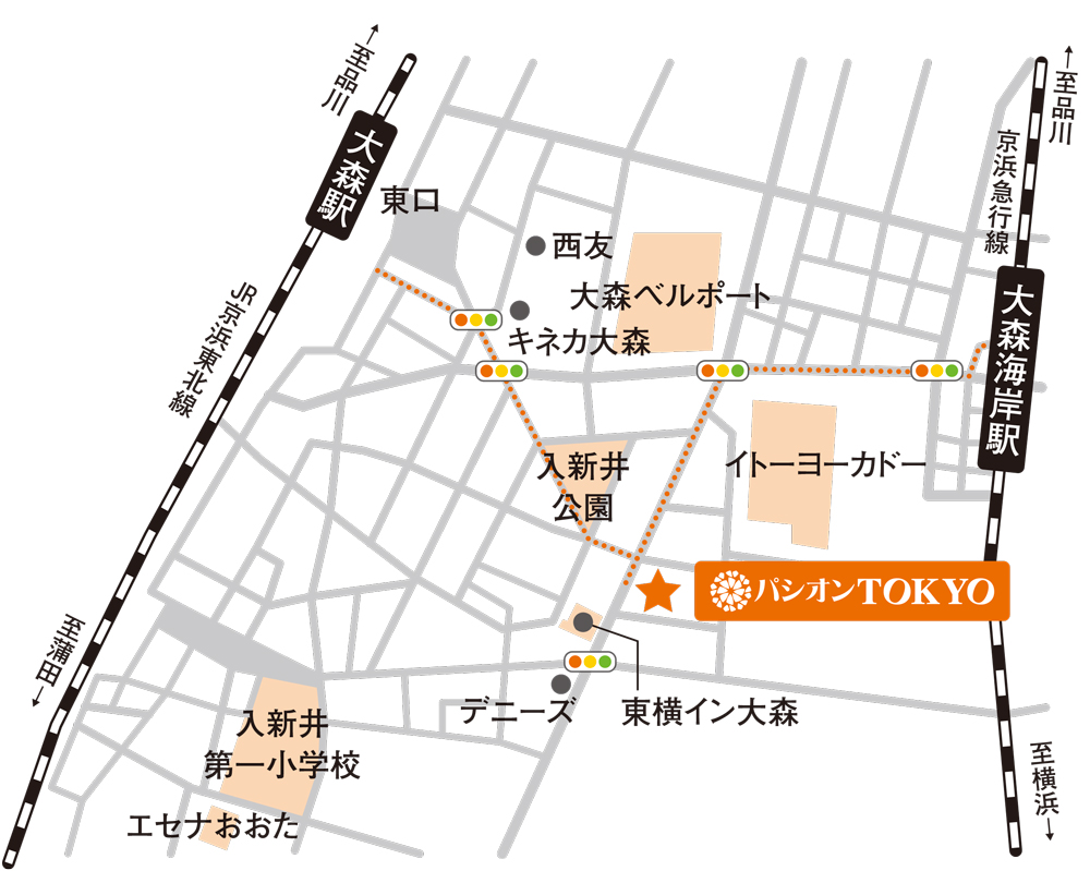 パシオン東京地図