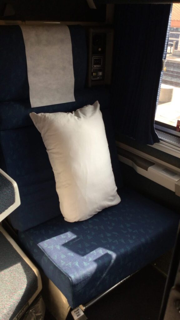 Amtrak個室内